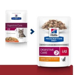 Hill's Prescription Diet Feline I/D AB+ Poulet SACHETS 12 X 85 Grs -Animal Boutique 00052742040745 0 prescription diet chat i d sachet repas poulet