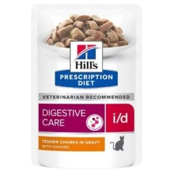 Hill's Prescription Diet Feline I/D AB+ Poulet SACHETS 12 X 85 Grs