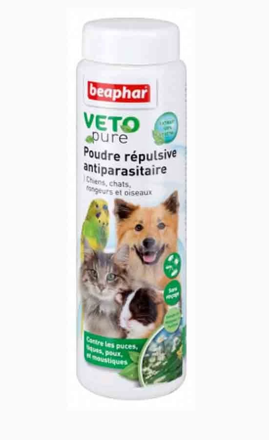Beaphar VETOpure Poudre Répulsive Antiparasitaire 60 G 1 Beaphar VETOpure Poudre Répulsive Antiparasitaire 60 G
