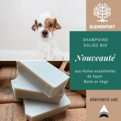 Element.vet Shampooing Solide BIO 75 G -Animal Boutique element.vet savon solide bio