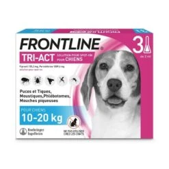 Frontline Tri Act Spot On Chien Moyen 10 - 20 Kg 3 Pipettes -Animal Boutique frontline tri act spot on chien moyen 10 20 kg 3 pipettes