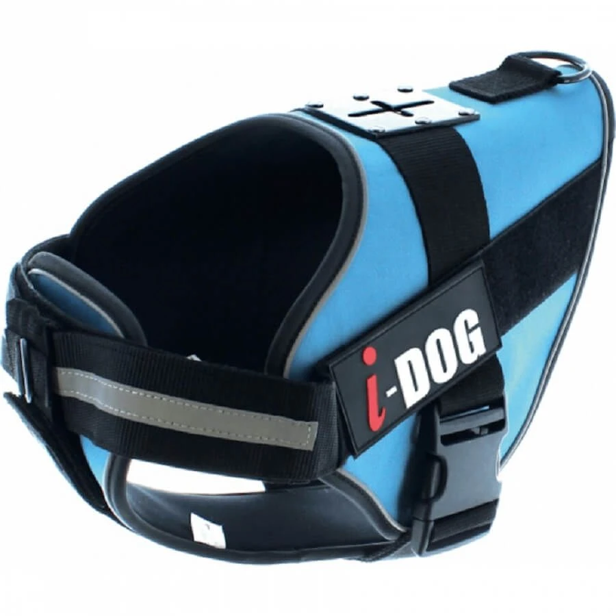 I-DOG Harnais Neo-CAM Bleu/Gris S