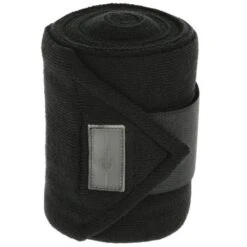Kerbl Covalliero Bandes De Repos En Tricot Noir X4