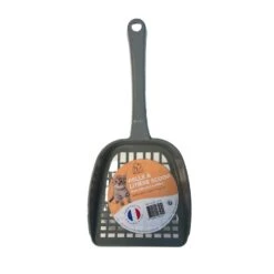 Pelle à Litière SCOOP Grise Chat 26.5 X 12 X 4.5 Cm