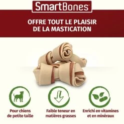 Smartbones Snack Mini Au Poulet Pour Chien 8 Pcs 7 Smartbones Snack Mini Au Poulet Pour Chien 8 Pcs -Animal Boutique smartbones snack mini au poulet 8 pcs 3
