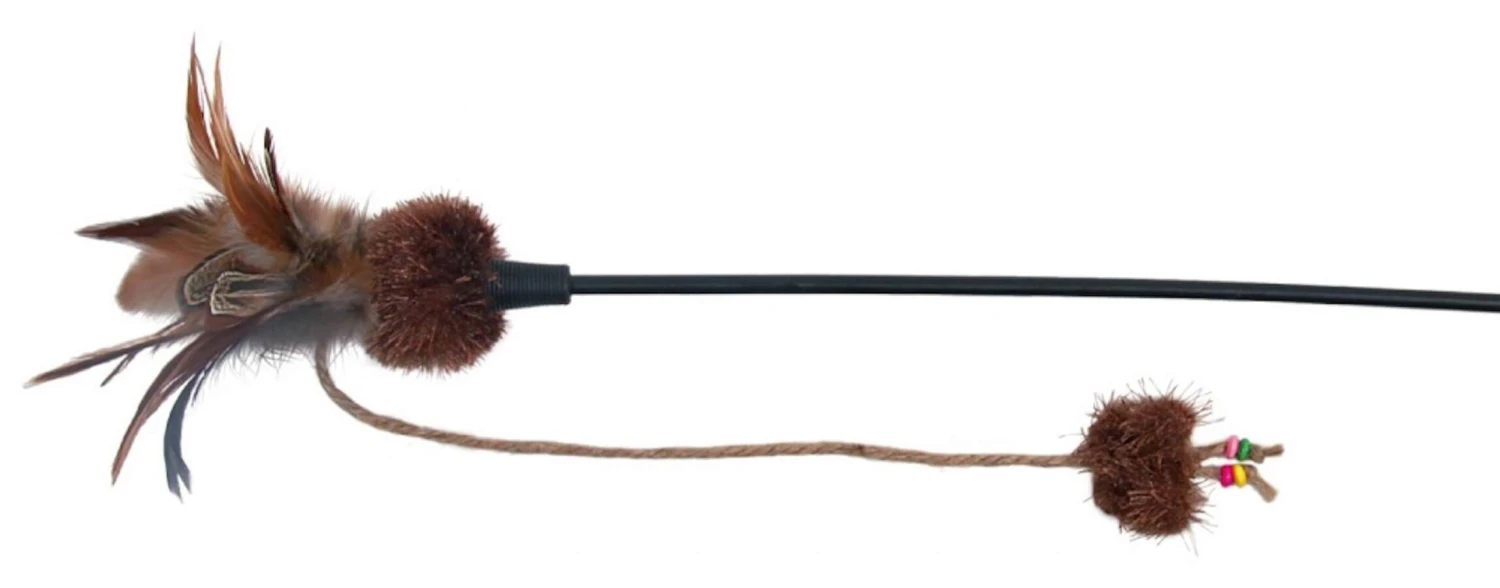 Trixie Canne à Pêche Balle En Peluche Pour Chat