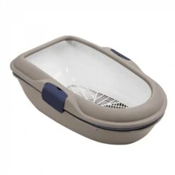 Zolux Bac à Litière Furba Pour Chat Taupe/bleu - Destockage