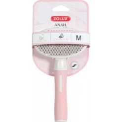 Zolux Anah Brosse Slicker Doux Rétractable Rose Chat